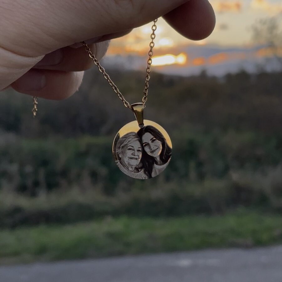 Personalizowany naszyjnik z grawerowanym zdjęciem - Memori